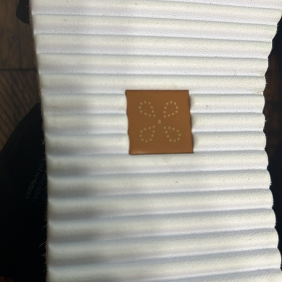 Caslon sandals Black suede platform Joelle twist with sling back elastic sz 7.5 - Picture 8 of 10